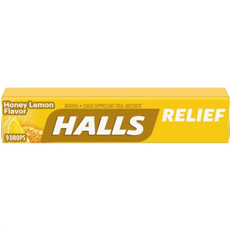 Halls Honey Lemon Flavor 9 pcs