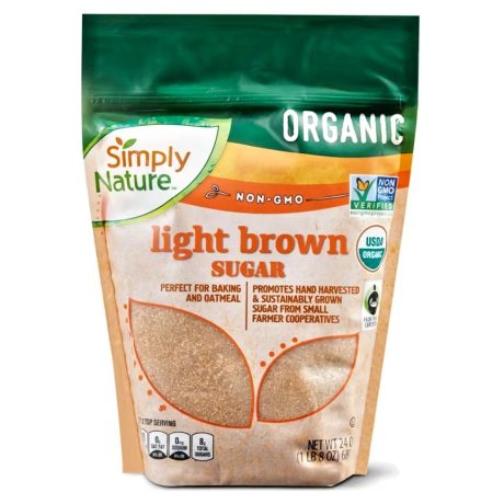 Organic Light Brown Sugar 1LB