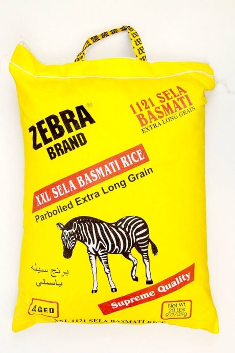 Zebra XXL SELA B.RICE 20LB