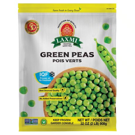 LX FROZEN GREEN PEAS 908G