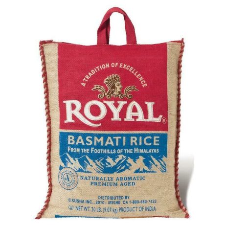 Royal Basmati Rice 20 Lbs