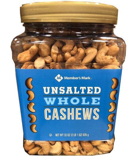 Unsalted Whole Cashews