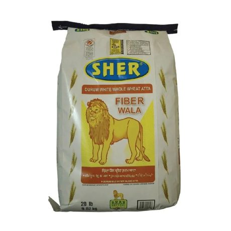 SHER Durum W. Wheat Atta 20LB