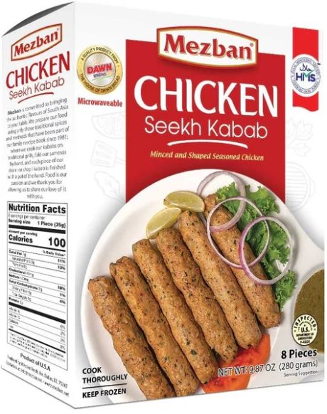 Mezban Chicken Seekh Kabab280g